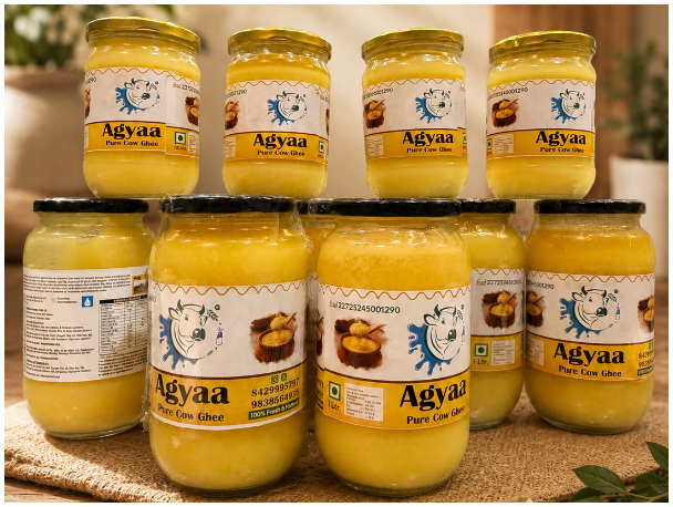 Agyaa Pure Cow Cultured Ghee: The Command of Purity 1 ltr